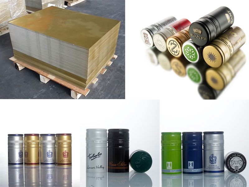 aluminium sheet for wine bottle ROPP caps aluminium sheet for wine bottle ROPP caps